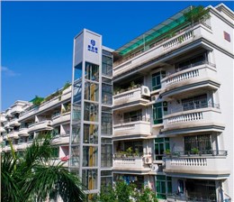 易佳梯中山紫來(lái)花園21棟加建電梯案例
